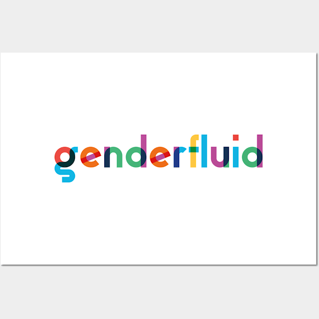 GENDERFLUID LGBTIQ+ PRIDE COMMUNITY Wall Art by revolutionlove